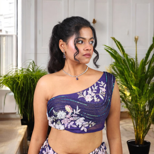Purple Drape Skirt
