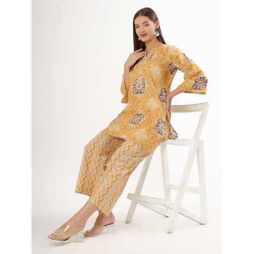 Amber Bloom Printed Kurta Set